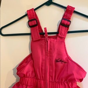 Size 2T pink ski snow bibs